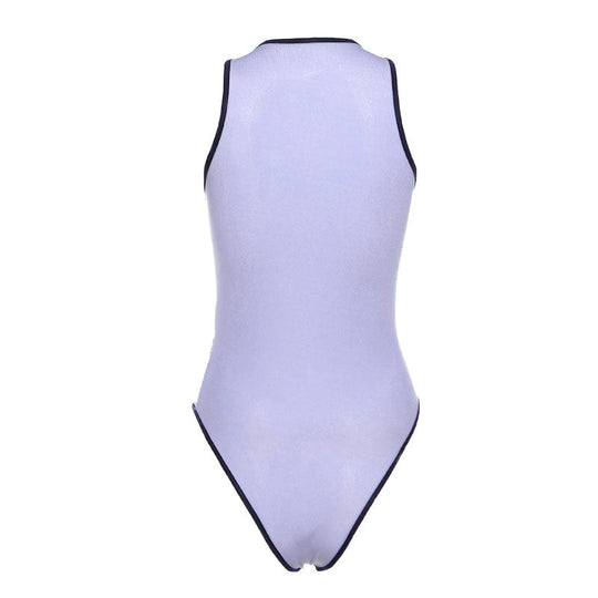 R&B | Athletic Contrast Träger Kreuzgurt Mesh Bodysuit