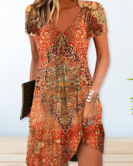 R&B | Kurzärmeliges Sommerkleid für Frauen