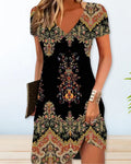 R&B | Kurzärmeliges Sommerkleid für Frauen