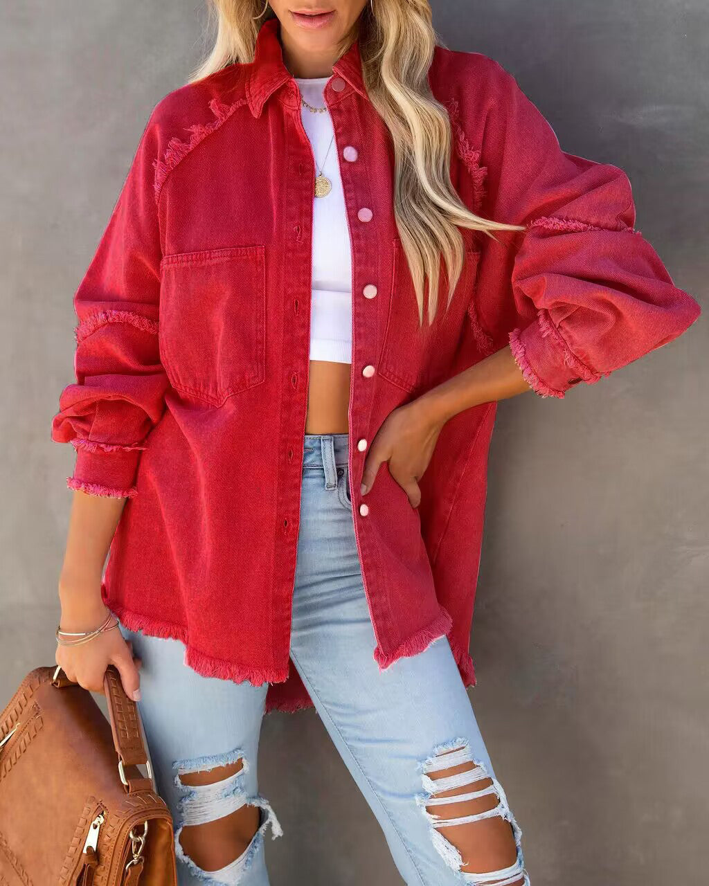 R&B | Edge Patchwork Pocket Denim-Jacke