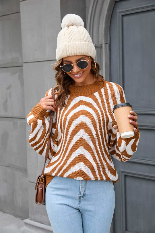 R&B | Azure Rundhals Sweatshirt mit Druck