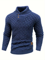 R&B | Strickpullover mit Geflochtenem Muster Klassisch und Bequem Perfekt für Den Alltag