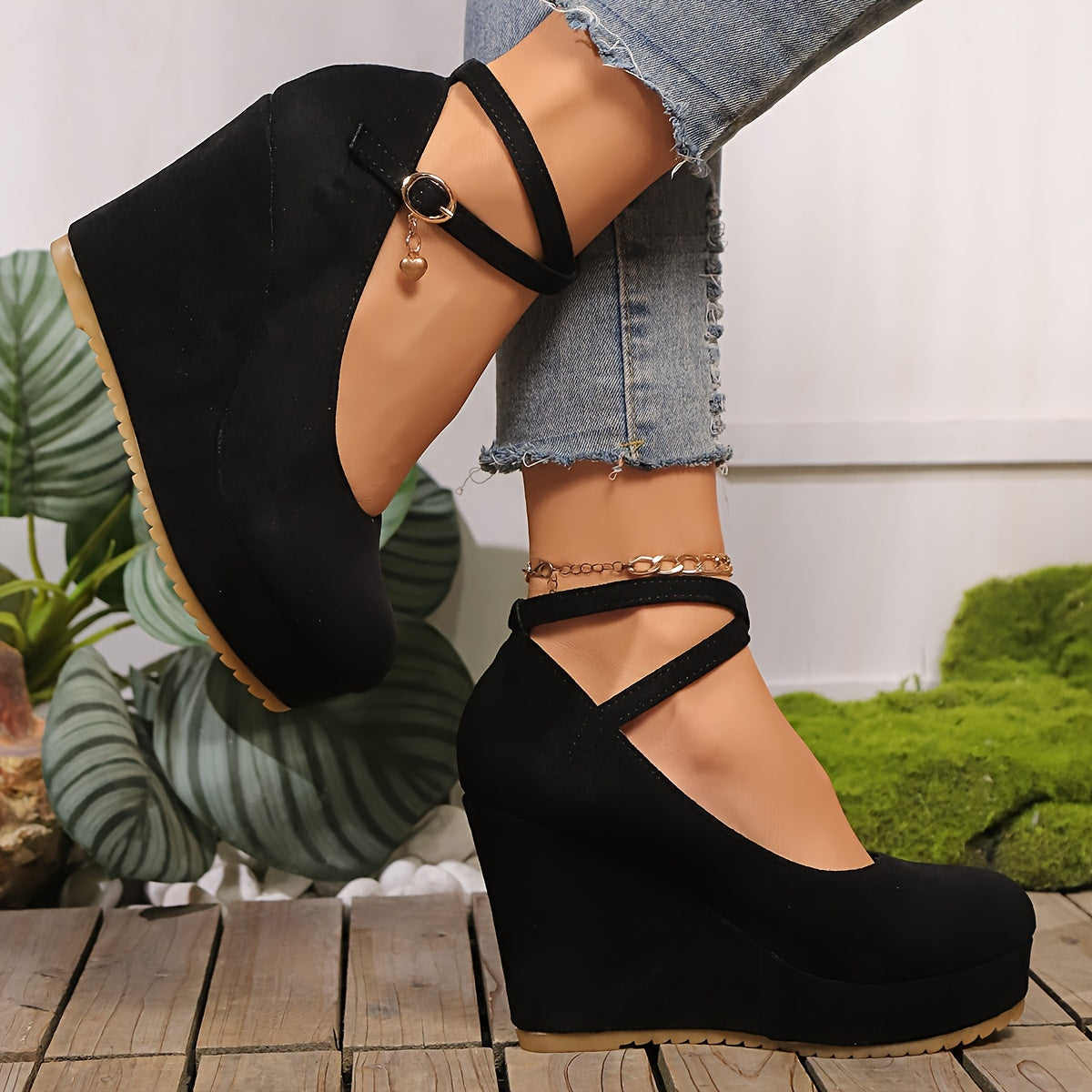 R&B | Elegante Damenschuhe mit Keilabsatz