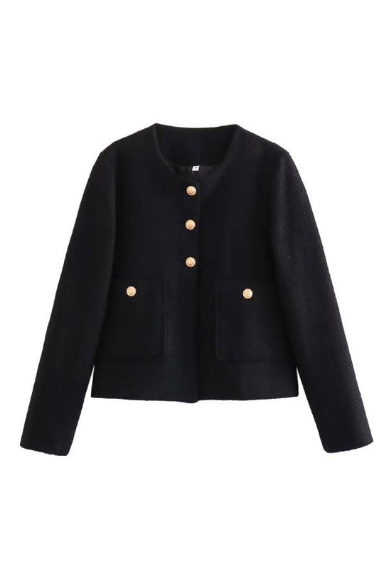 R&B | Hals Slim Fit Colorblock Damen Knopfjacke