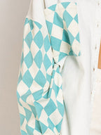 R&B | Geometrische Rohsaum Denimjacke