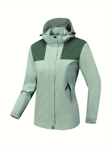 R&B | Wasserdichte Sportjacke mit Kapuze für Damen