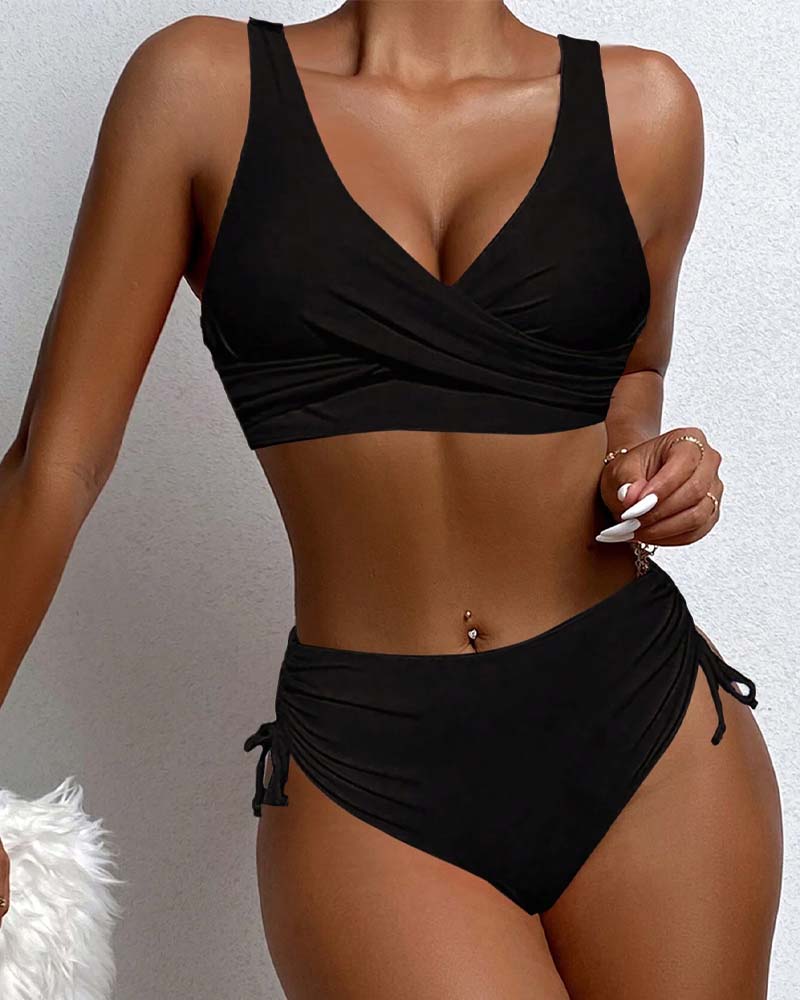 R&B |  bikini-badeanzug mit kordelzug und schnürung hinten