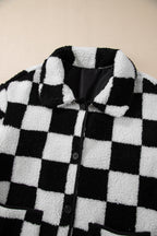 R&B | Gitter Sherpa Jacke Polyester Warm und Trendy Produktbeschreibung: