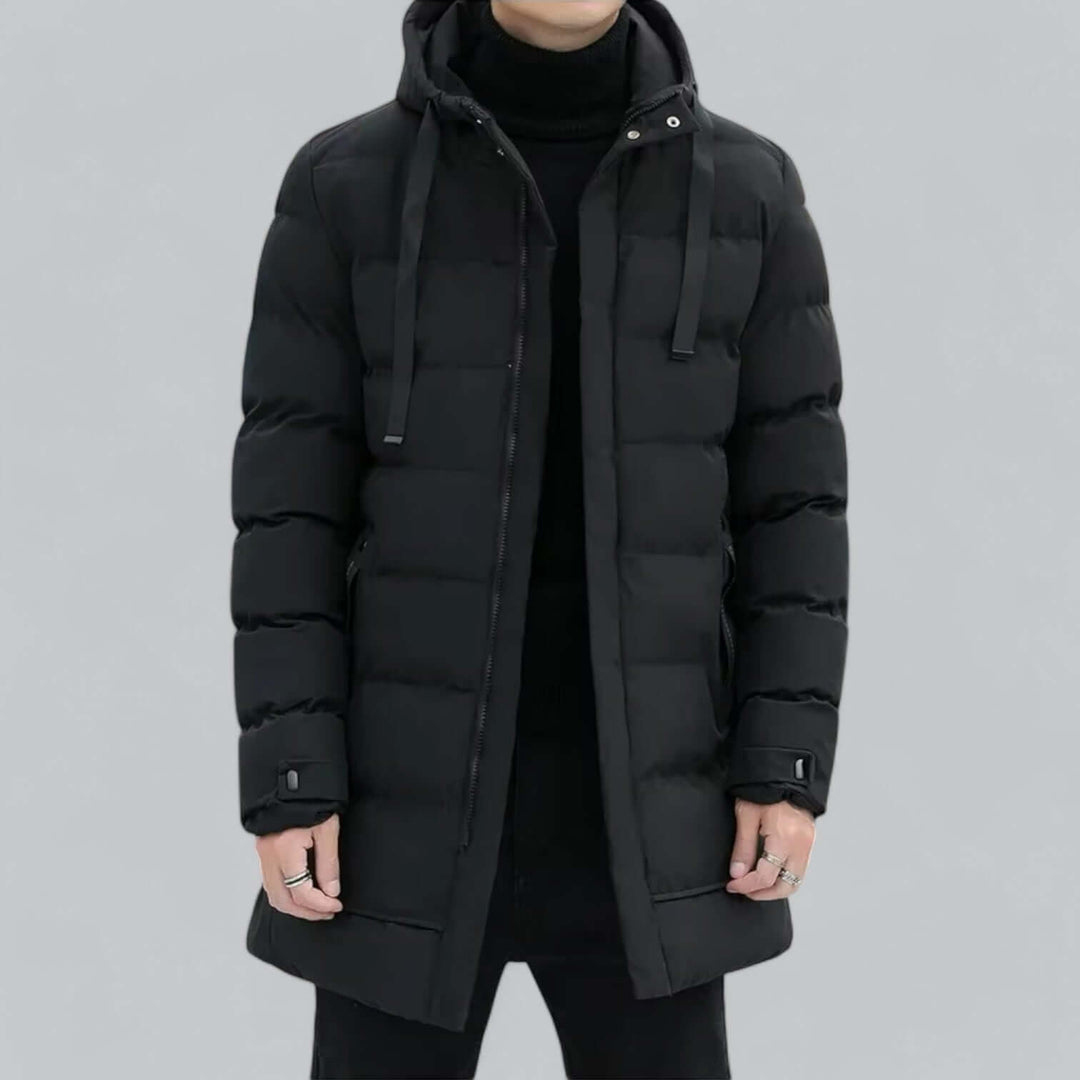 R&B | Lang geschnittene gepolsterte Winter Parka Jacke