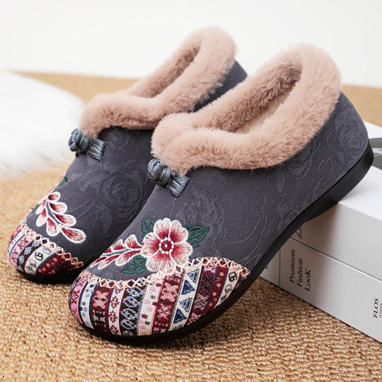 Warme Damen-Winterstiefel mit Plüschfutter R&B R&B
