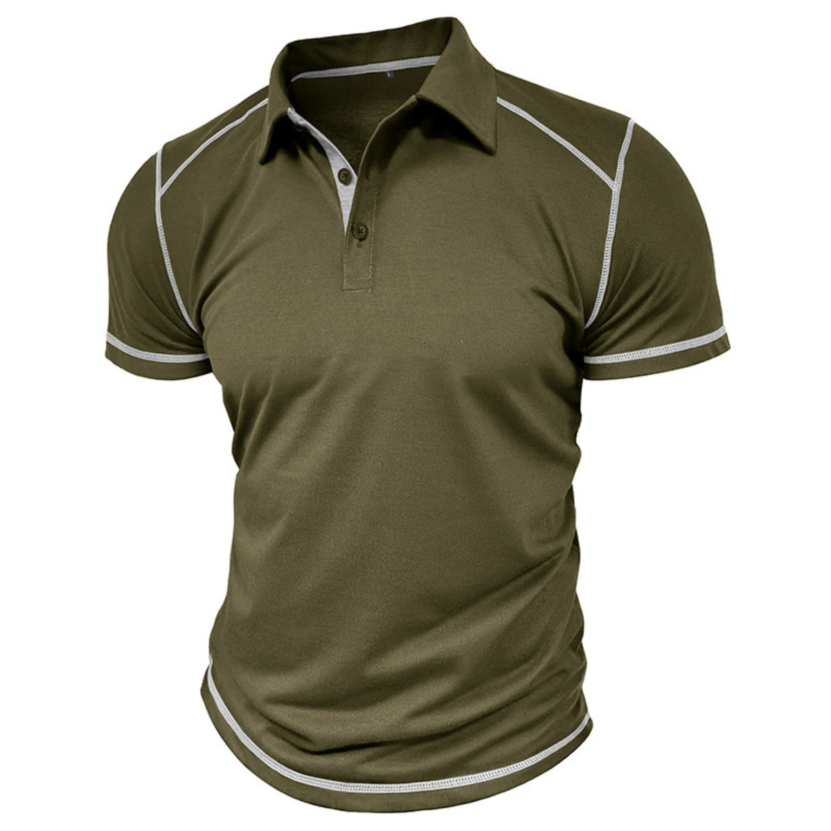 R&B | Kurzärmeliges Poloshirt zum Spleißen