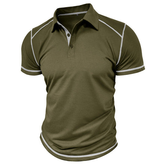 R&B | Kurzärmeliges Poloshirt zum Spleißen