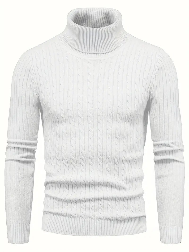 R&B - Strick Herren Rollkragenpullover