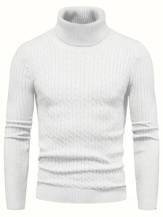 R&B - Strick Herren Rollkragenpullover