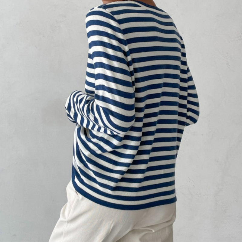R&B | Gestreiftes T-Shirt Luxus Komfort Und Stil