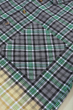 R&B | Patchwork Cam Jacket in Checkered Cotton Blend Trendy und Unique