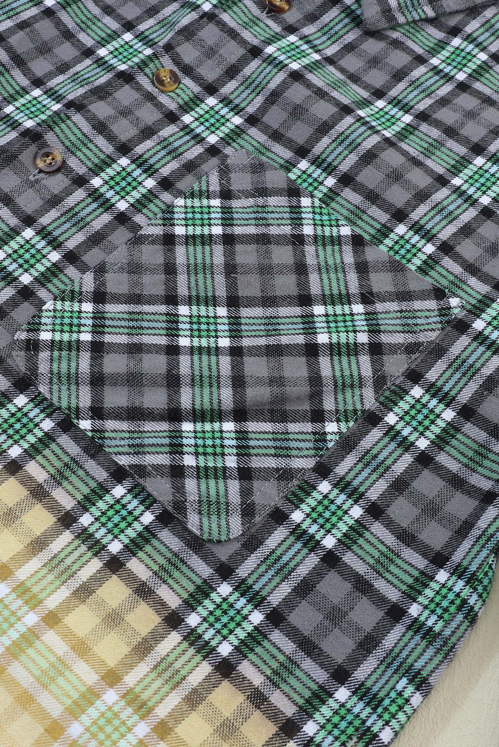 R&B | Patchwork Cam Jacket in Checkered Cotton Blend Trendy und Unique
