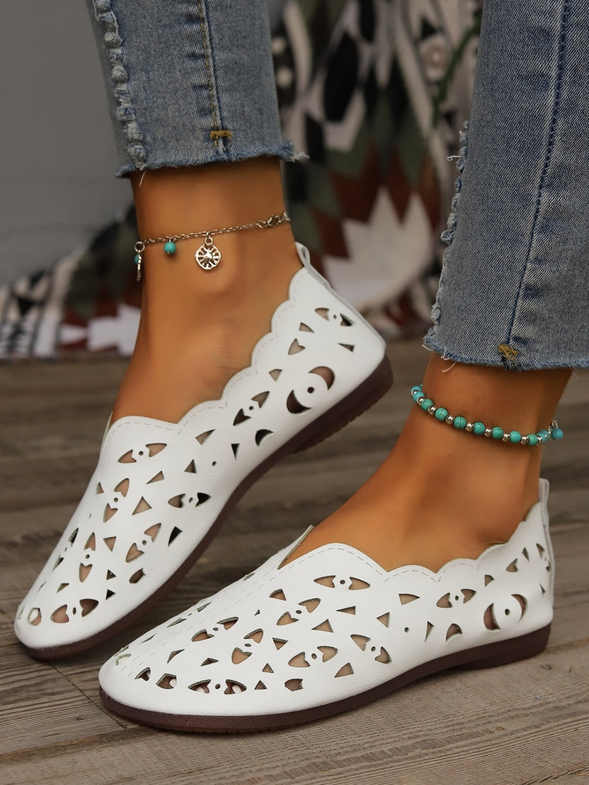 R&B | Damenschuhe Low-Top flache Bootsschuhe