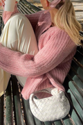 R&B | Lässiger Strickpullover mit Knöpfen und Rundhalsausschnitt. Oberbekleidung