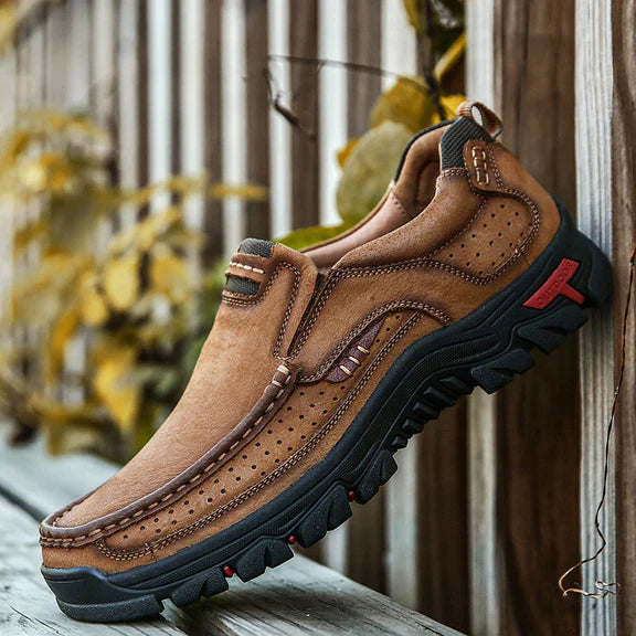 R&B | Herren-Laufschuhe Aus Leder, Leicht, Atmungsaktiv, Freizeitschuhe Zum Hineinschlüpfen