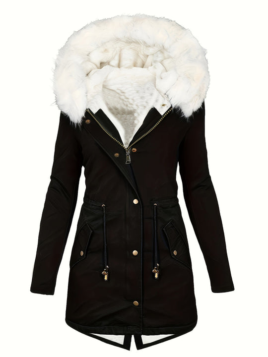 R&B | Kapuzenpullover Zugkordel Parka Mantel