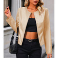 R&B | Bikerjacke mit Rundhalsausschnitt für Damen