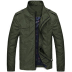 R&B | Freizeitjacke Slim Fit - Winddichte Übergangsjacke mit Stehkragen und Taschen, Modernes Design für Alltag und Outdoor