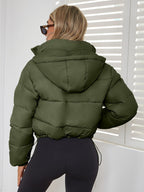 R&B | Taillierte Jacke mit Kapuze und Kordelzug für Frauen