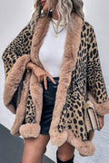 R&B | Leopardenmuster Offenes Poncho