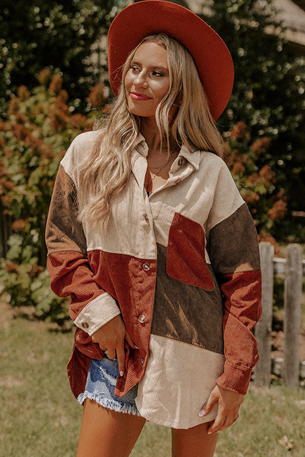 R&B | Patchwork Hemdjacke Weich und Trendy Perfekt für Entspannte Tage