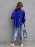 R&B | Distressed Drop Shoulder Denimjacke