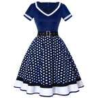 R&B | Vintage Hepburn Polka Dot Kleid