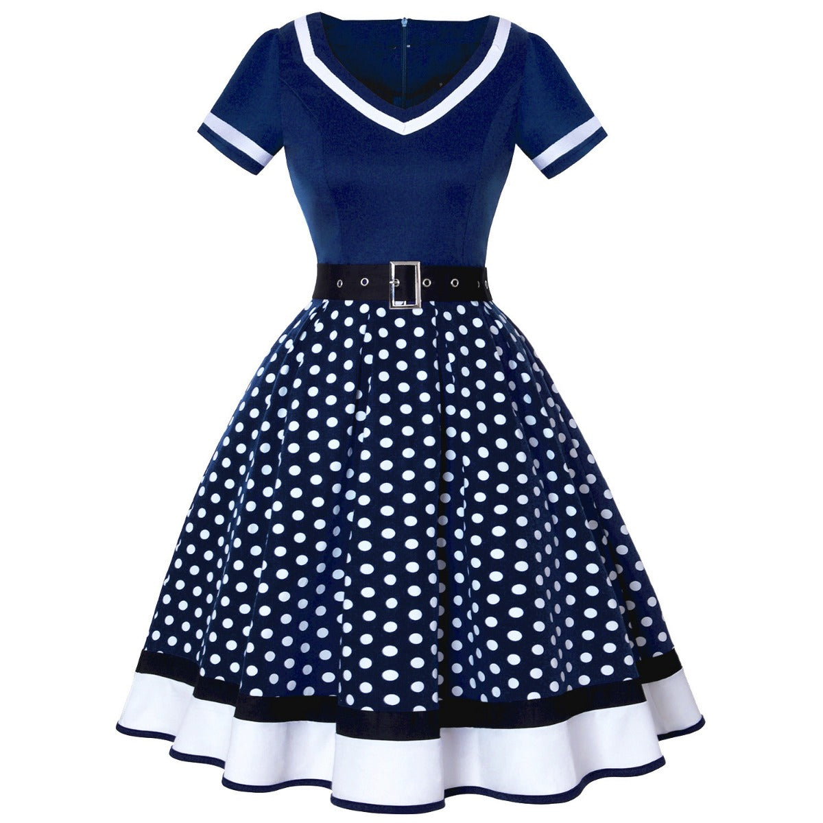 R&B | Vintage Hepburn Polka Dot Kleid