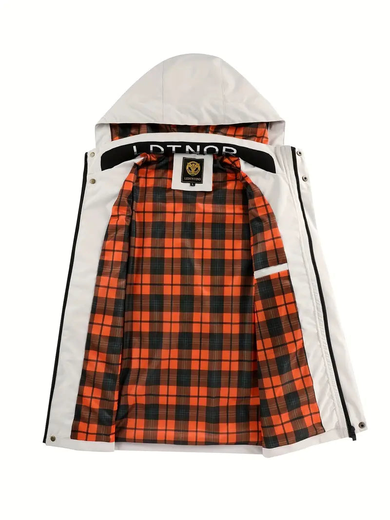 R&B | Leichte Herren Outdoor-Jacke, winddicht und wasserdicht mit Kapuze