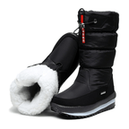 R&B | Damen Wasserdichte Mid-Calf Plüsch Stiefel