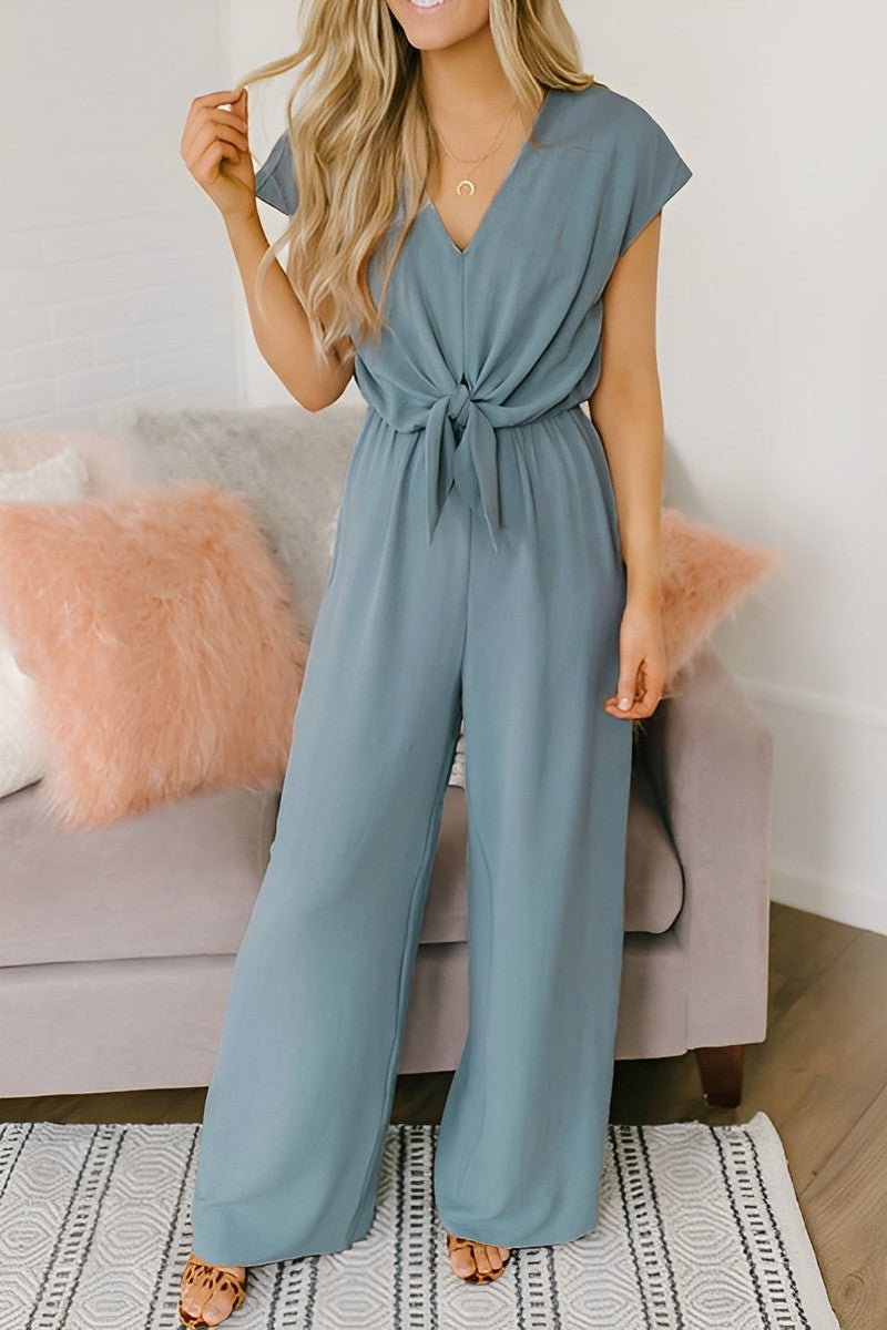 Lylia | Rückenfreier lockerer Jumpsuit