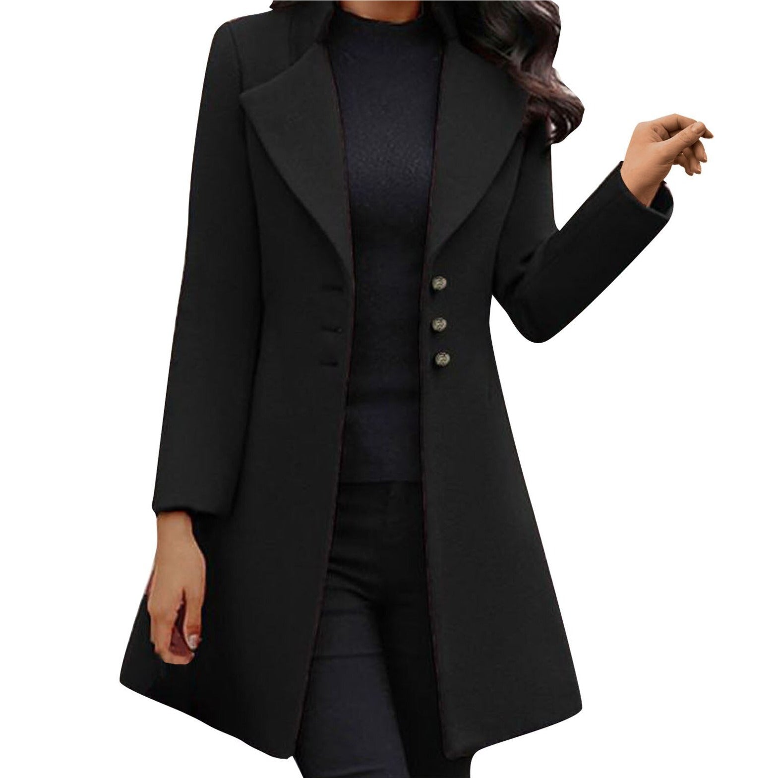 R&B | Eleganter Langarmmantel für Damen