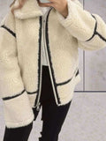 R&B | Damen Oversized Fleece Zip Jacke