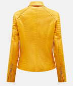 R&B | Stylische Damen Bikerjacke Aus Kunstleder