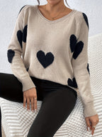R&B | Pullover mit Herzmuster für romantischen Winterstil