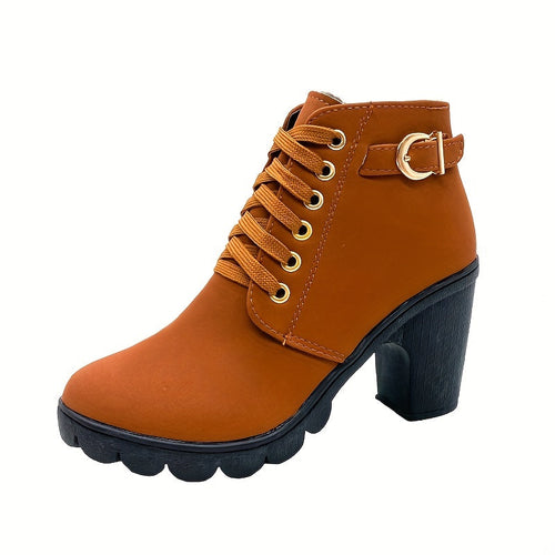 Schnürstiefelette Mit Absatz Sophia R&B