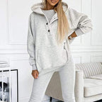 R&B | 3-Teiliges Damen-Sportanzug mit Lockerem Kapuzenpullover und Slim-Hosen