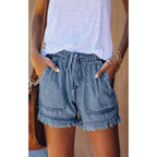 R&B | Denim-Shorts mit hoher Taille