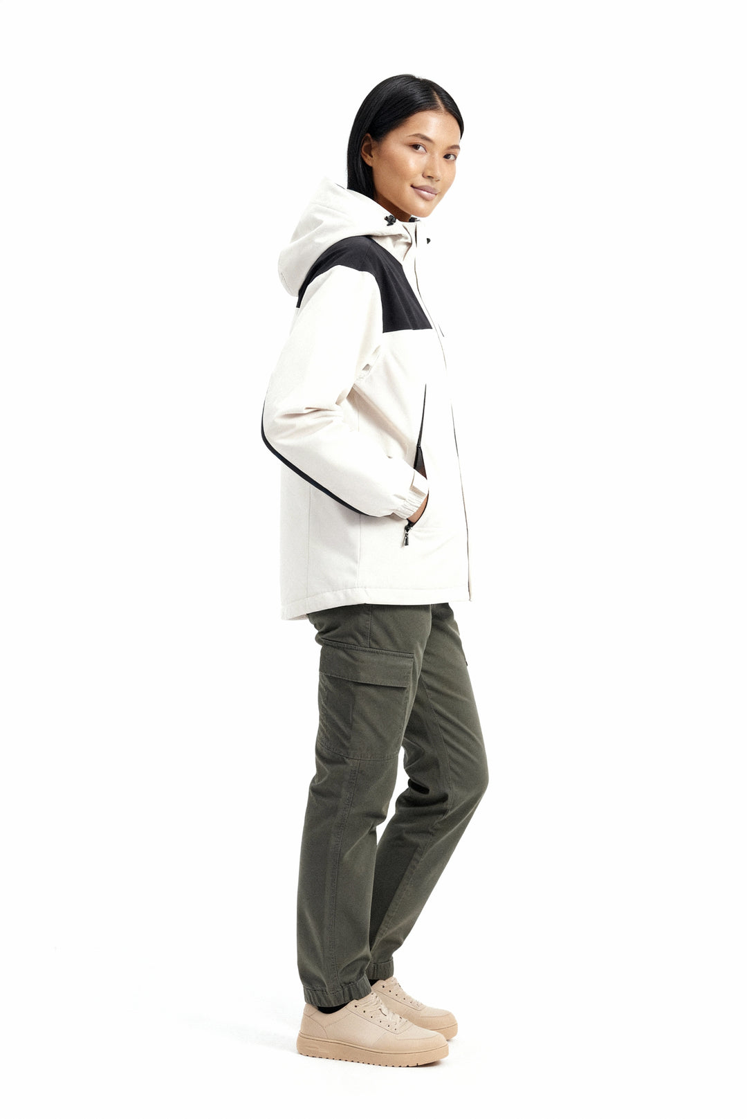 Damen Fleece 3-in-1 Winterjacke mit Kapuze & Wärmefunktion | R&B