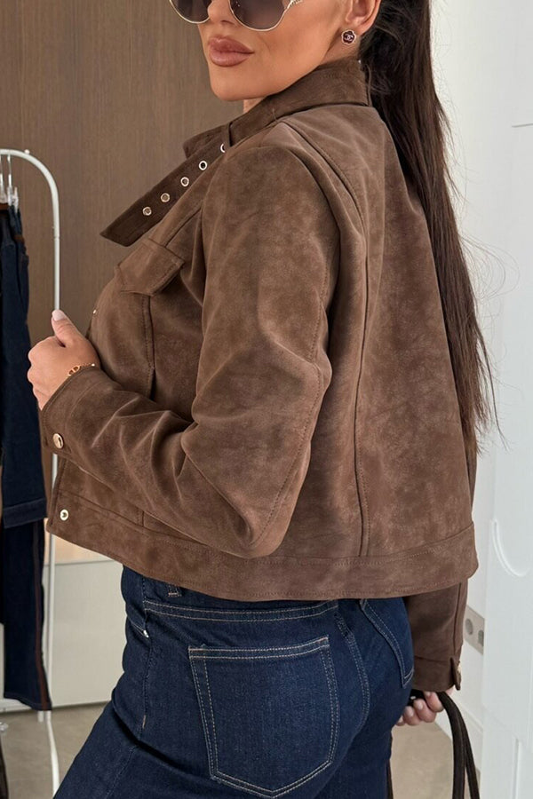 R&B | Langarm Casual Jacke mit Knöpfen