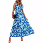 R&B | Kleid mit V-Ausschnitt und elastischer Taille