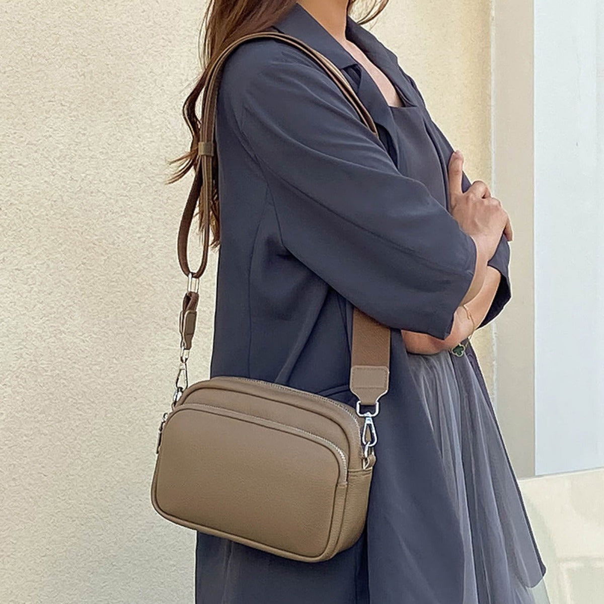 R&B | Große Kapazität Crossbody Schulter kleine quadratische Tasche
