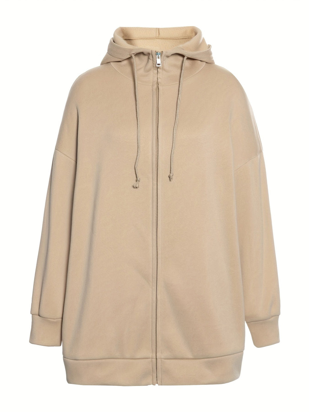 R&B | Comfort - Extrem Bequemer Langer Zip-Up-Plüsch-Hoodie mit Kapuze für Damen