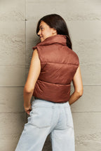 R&B | Zip-Up Drawstring Puffer Weste