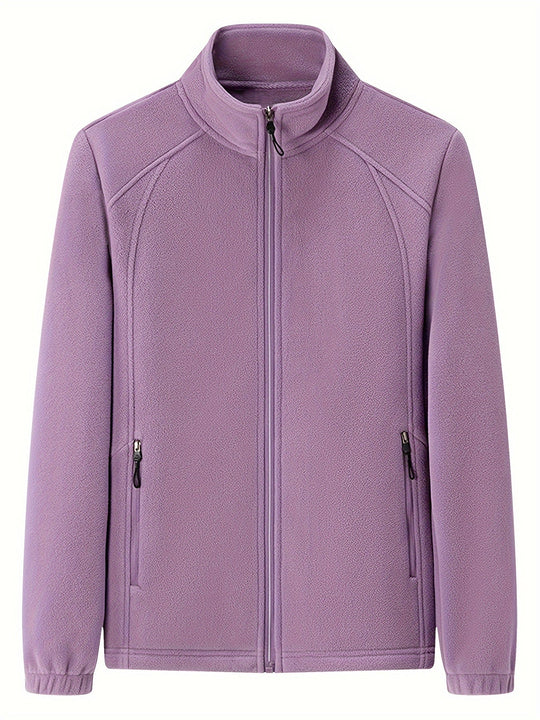 R&B | Außenjacke Aus Fleece mit Stehkragen und Langen Ärmeln